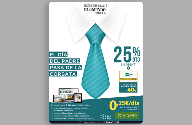 Promoción día del padre